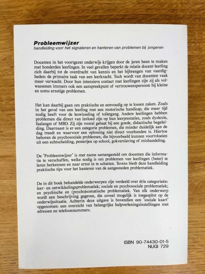 Cramer - PROBLEEMWIJZER - Handleiding voor het signaleren en hanteren van problemen bij jongeren