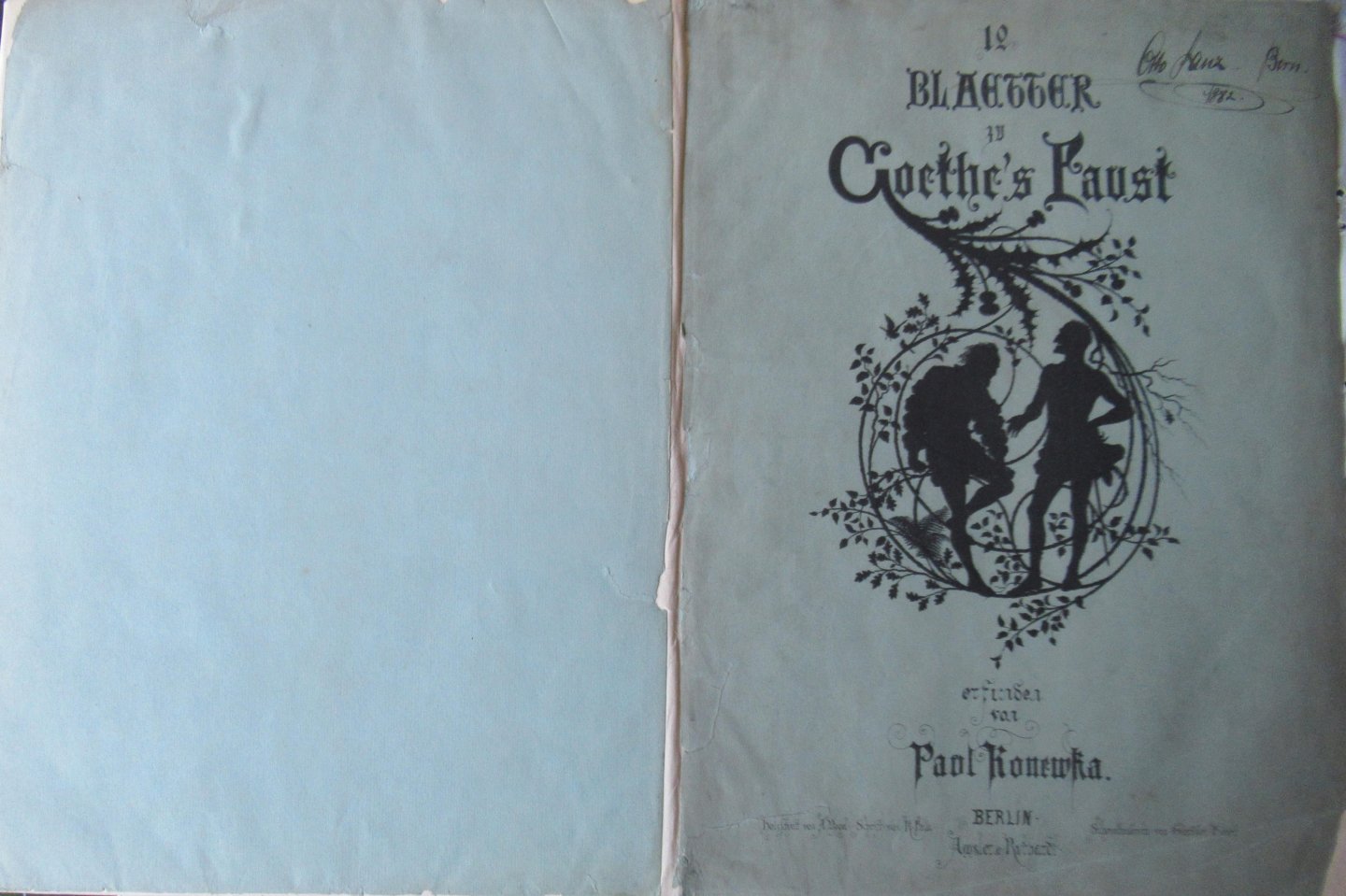 Goethe, Johann Wolfgang - Konewka Paul - 12 Blaetter zu Goethe's Faust