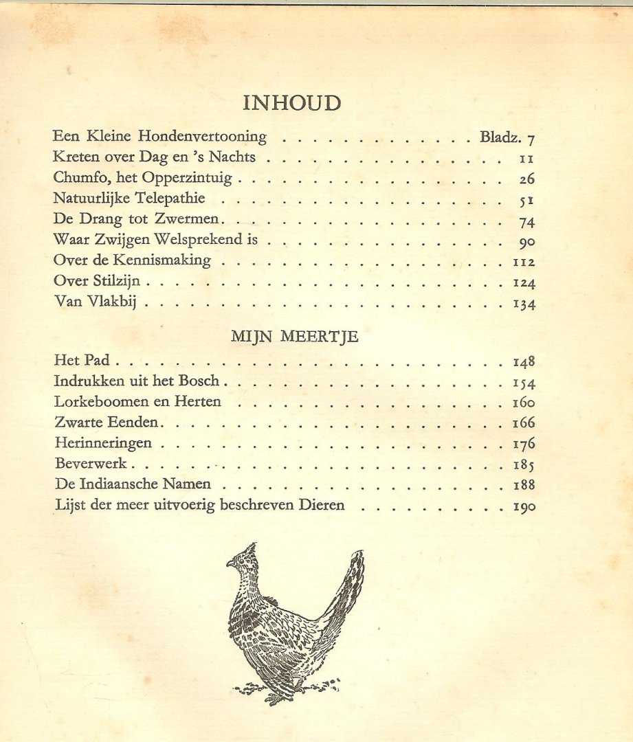 Long, W.J.  met toestemming van den schrijver William J. Long met Zwart - Wit  Fotos - Hoe de dieren spreken