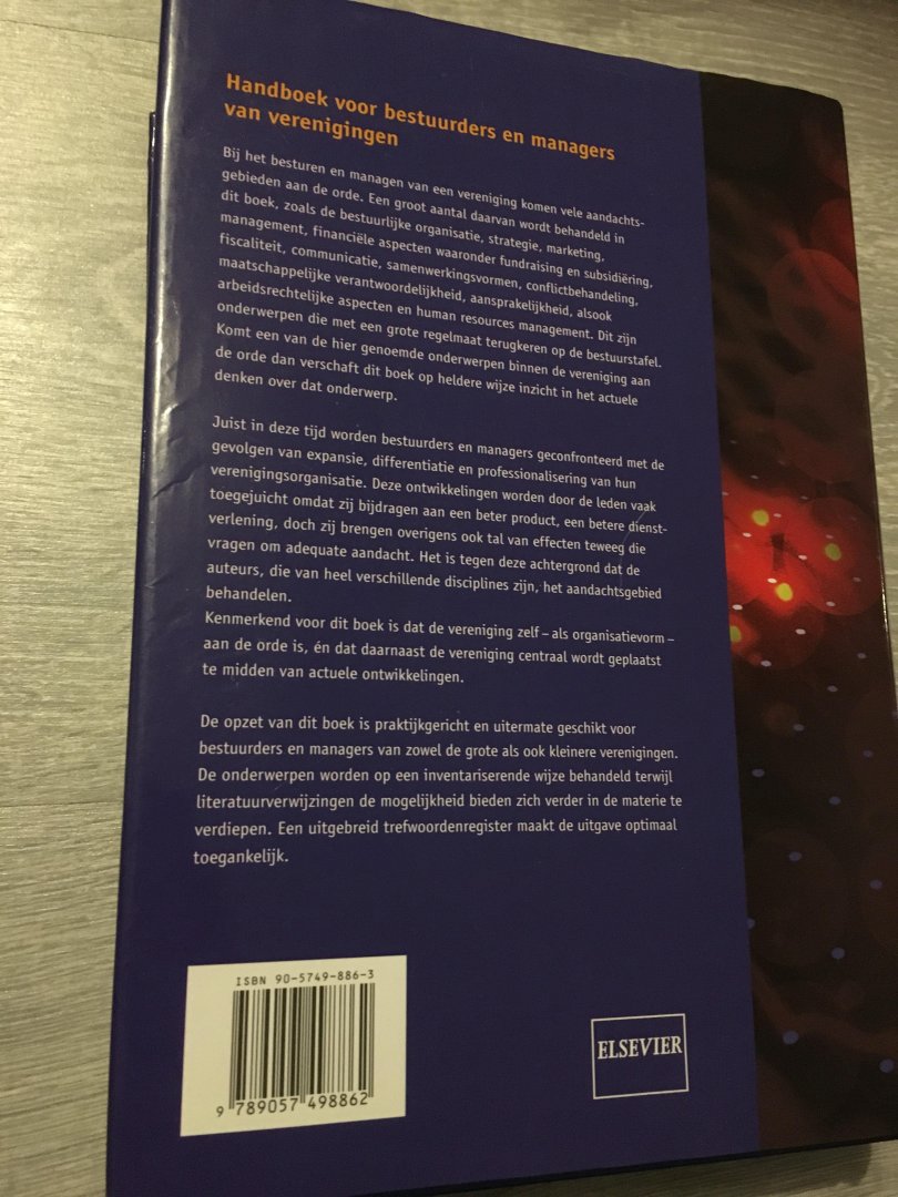 Galle, R.C.J. - Handboek voor bestuurders en managers van verenigingen