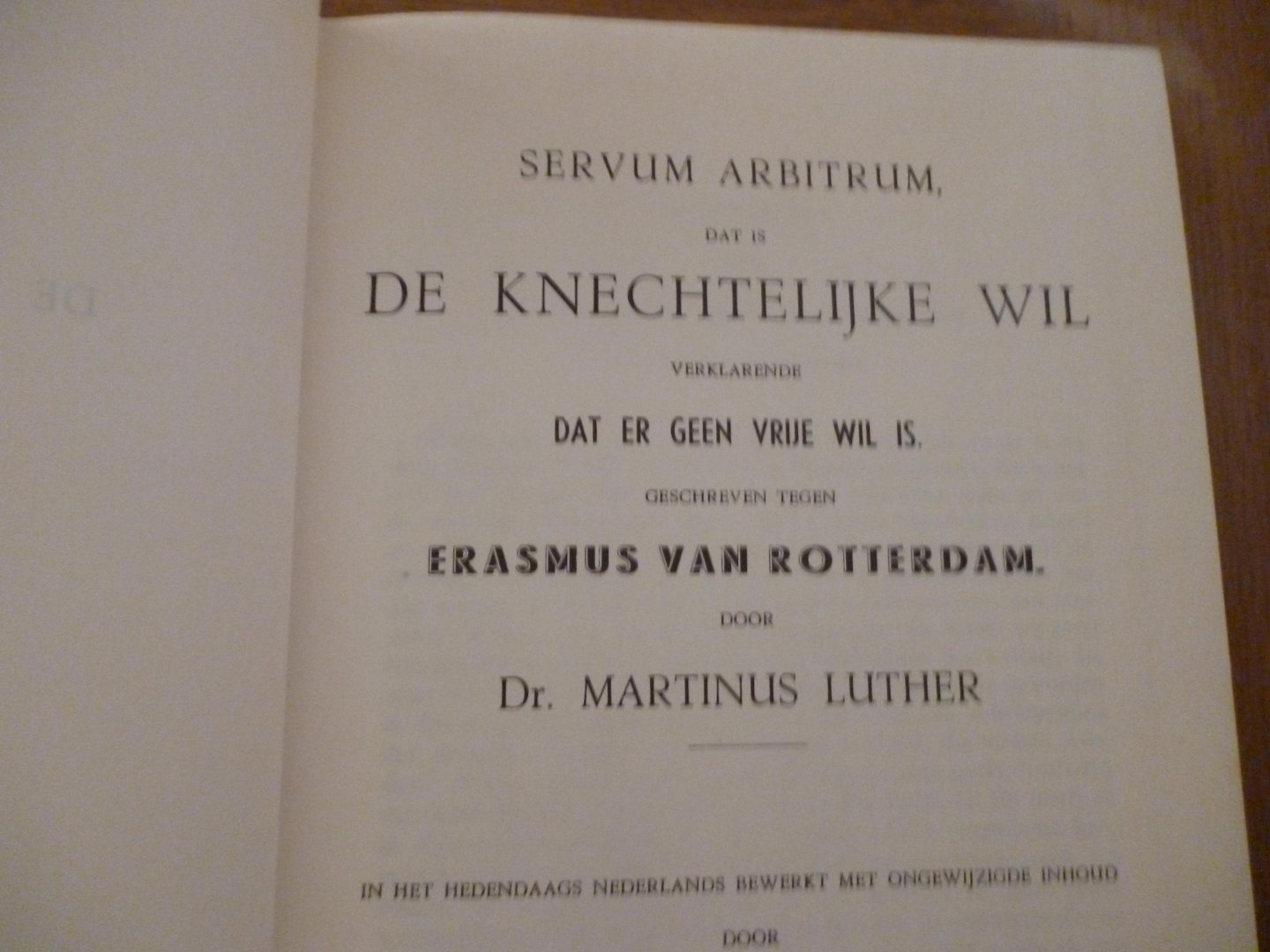 Luther M - De knechtelijke wil