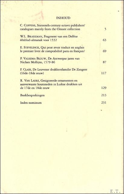 Articles and contributions from The Golden Passer - DE GULDEN PASSER,  70e jaargang, 1992 , bulletin van de vereeniging der Antwerpse Bibliophielen The Golden Compasses.