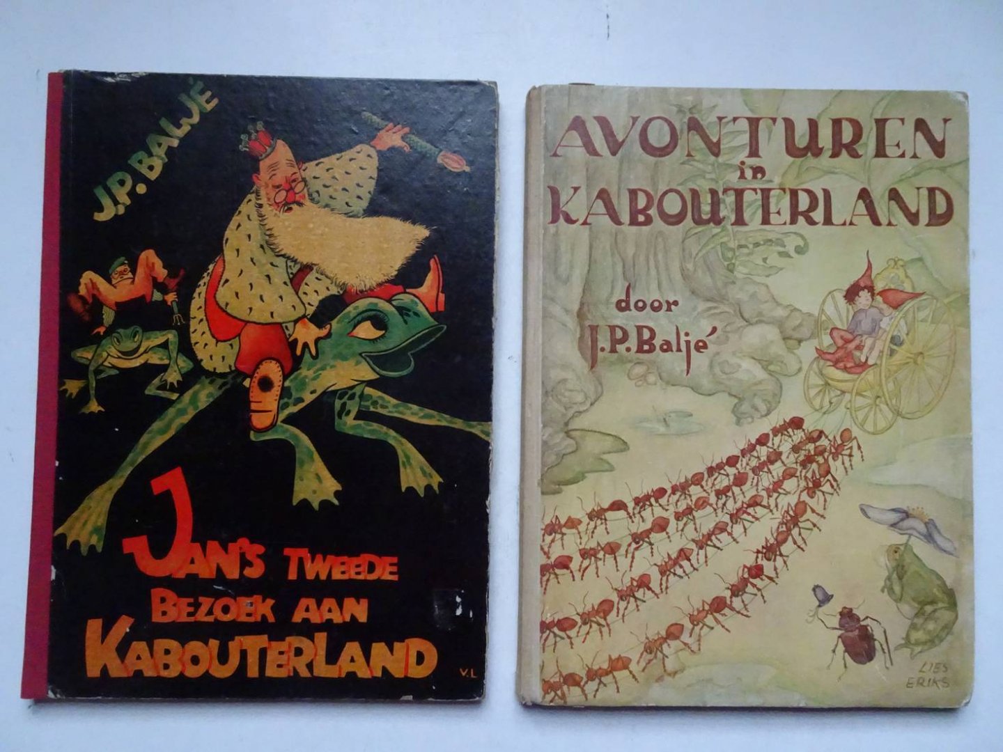 Baljé, J.P.. - Avonturen in Kabouterland/ Jan's tweede bezoek aan Kabouterland. 2 delen.
