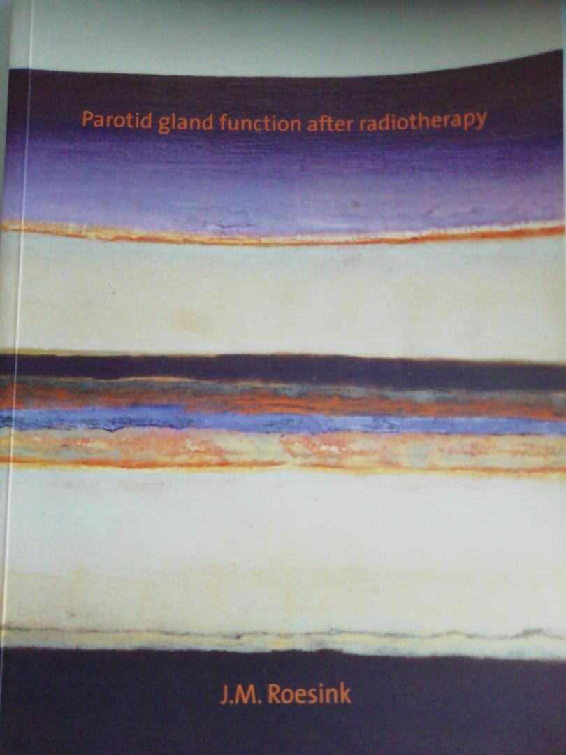 Roesink, J.M. - Parotid gland function after radiotherapy / druk 1