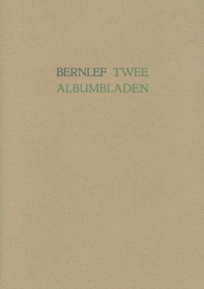 Bernlef, J. - Twee albumbladen.