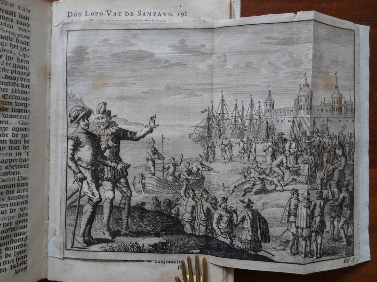 Barros, Joan de. - Staat-zugtige scheepstogten en krygs-bedryven ter handhaving van der Portugyzen Opperbestuur in Oost-Indien, door Don Lopo Vaz de Sampayo geddan inhet jaar 1526.