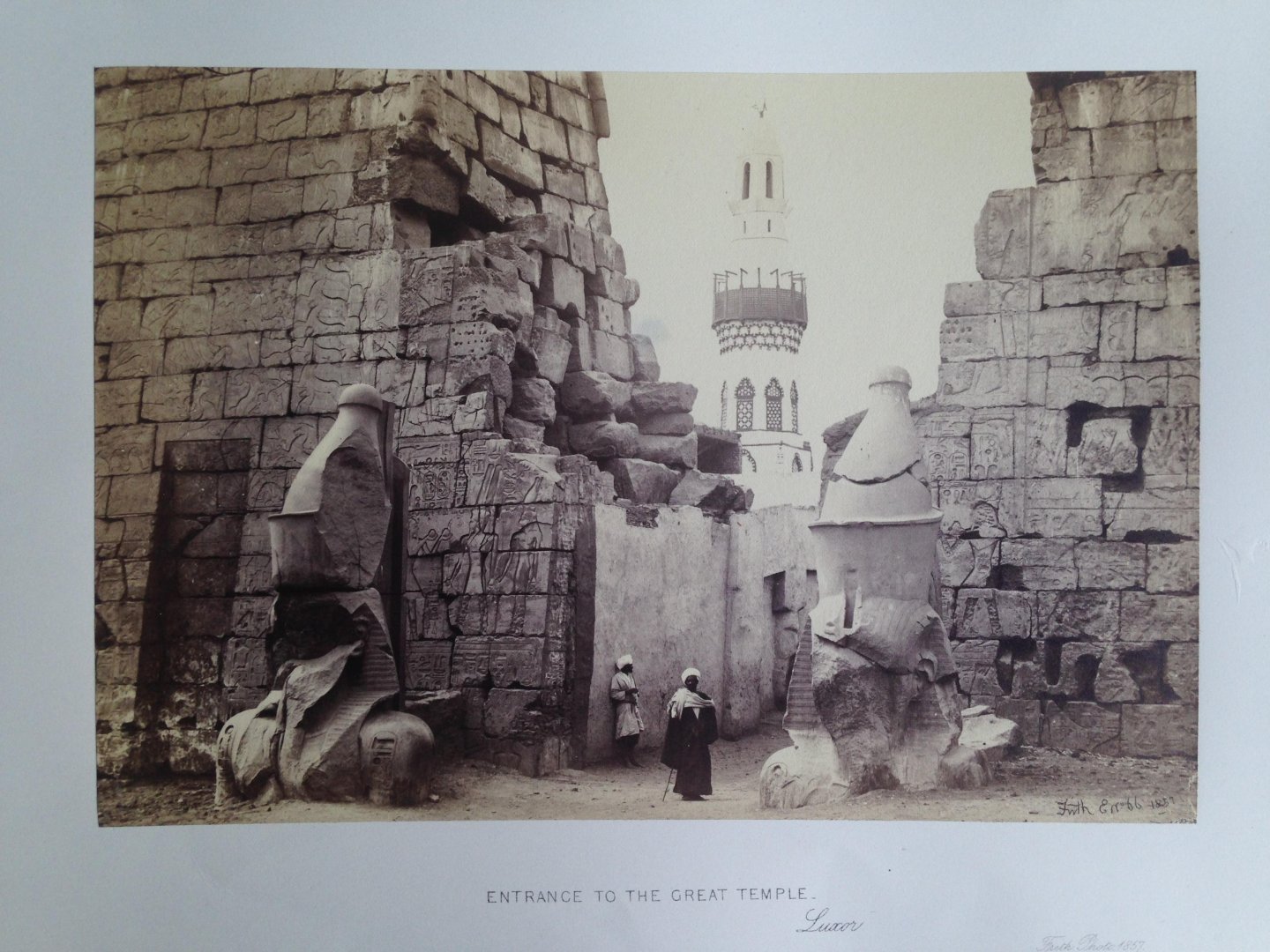 Frith, Francis - Entrance to the Great Temple, Luxor, Series Egypt and Palestine
