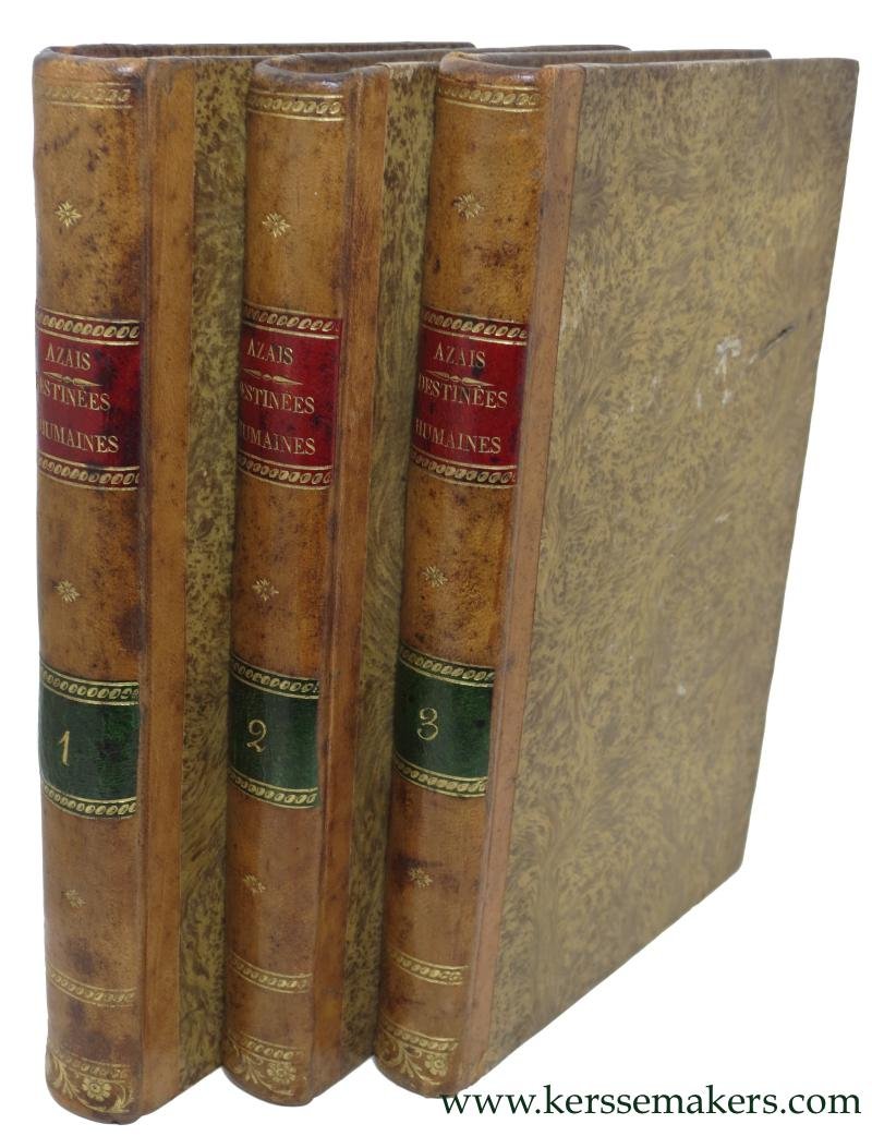 AZAÏS, H. - Des compensations dans les destinées humaines. Troisème édition, revue, corrigée et augmentée. (3 volumes).