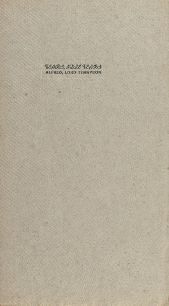 Tennyson, Alfred Lord. - Tears, idle tears.