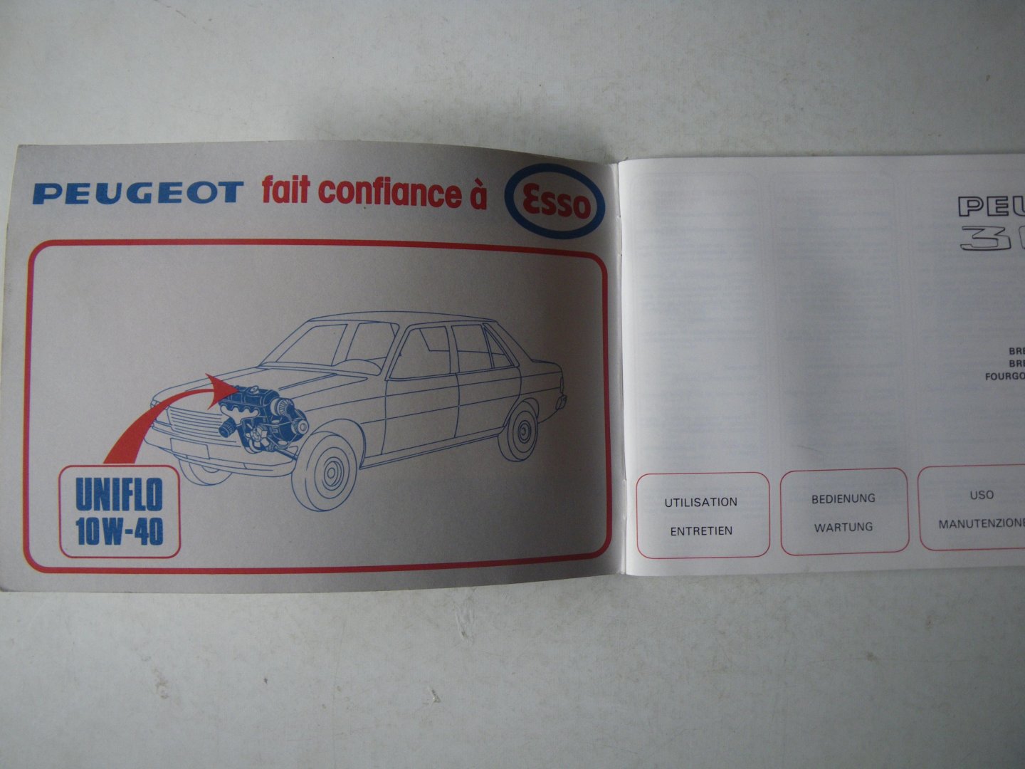 peugeot - Peugeot 305, 581 M01 / 305 GL, 305 GR, 305 SR, 581M11 / 305 GT, 581 M56 / Break GL en SR, 581 E11 / Break-service, 581 U11