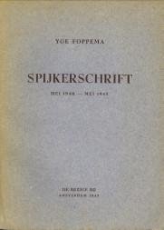 FOPPEMA, YGE - Spijkerschrift mei 1940 - mei 1945