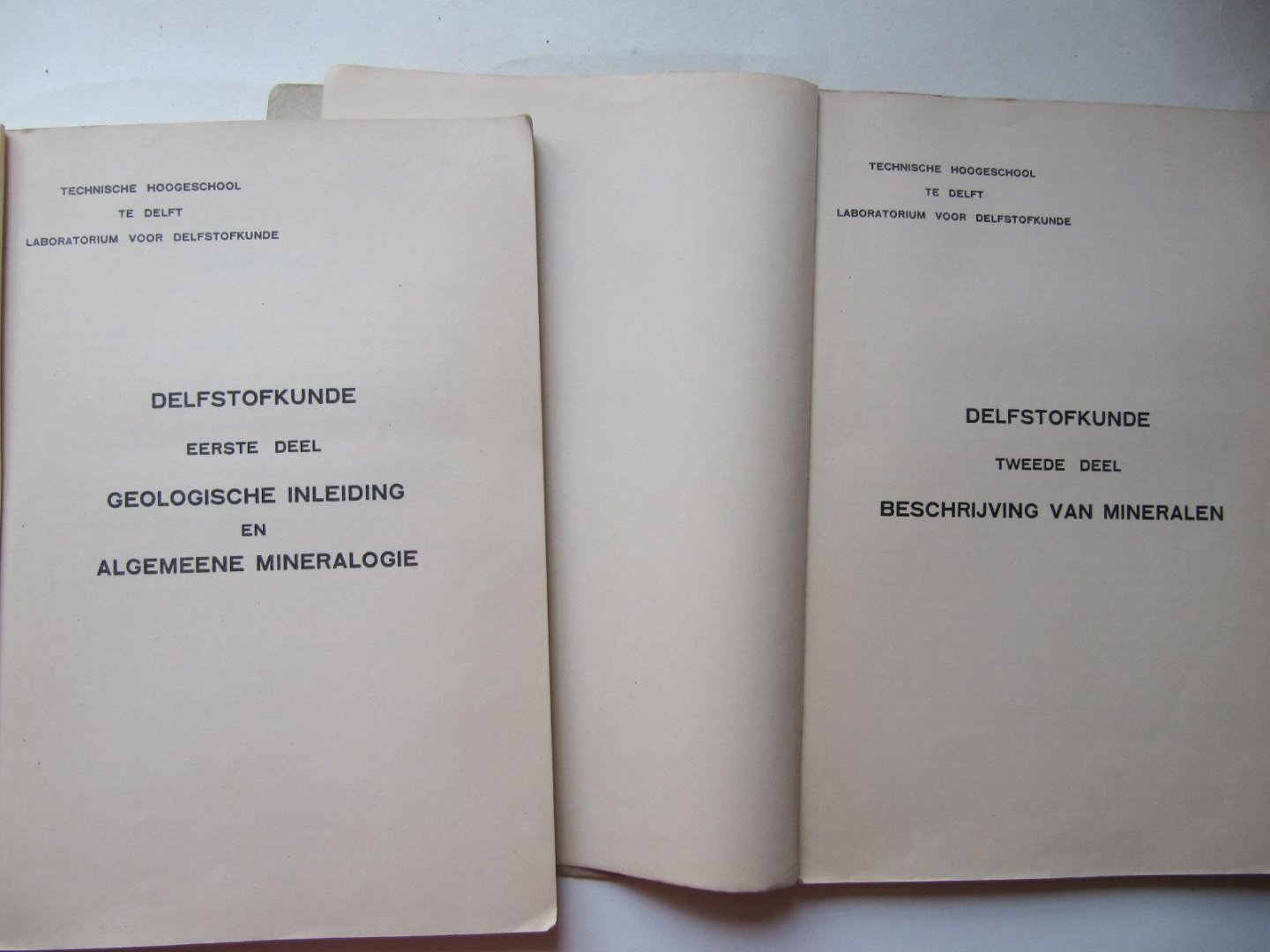 Redactie - Delfstofkunde Eerste + Tweede deel