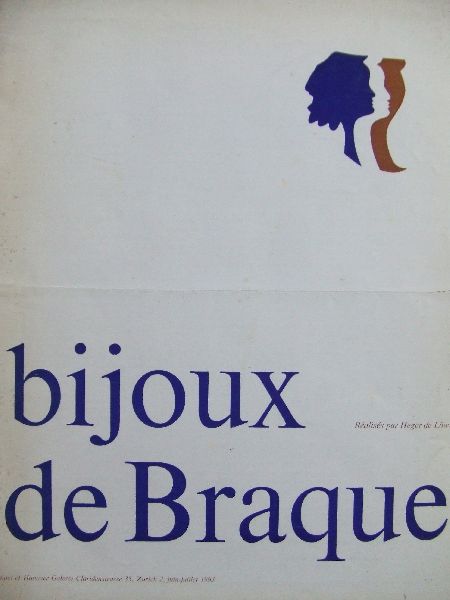 Michel Fare (introduction) - Bijoux de Braque réalisés par Heger de Löwenfeld. 8 afb., Tentoonst. catalogus 1963