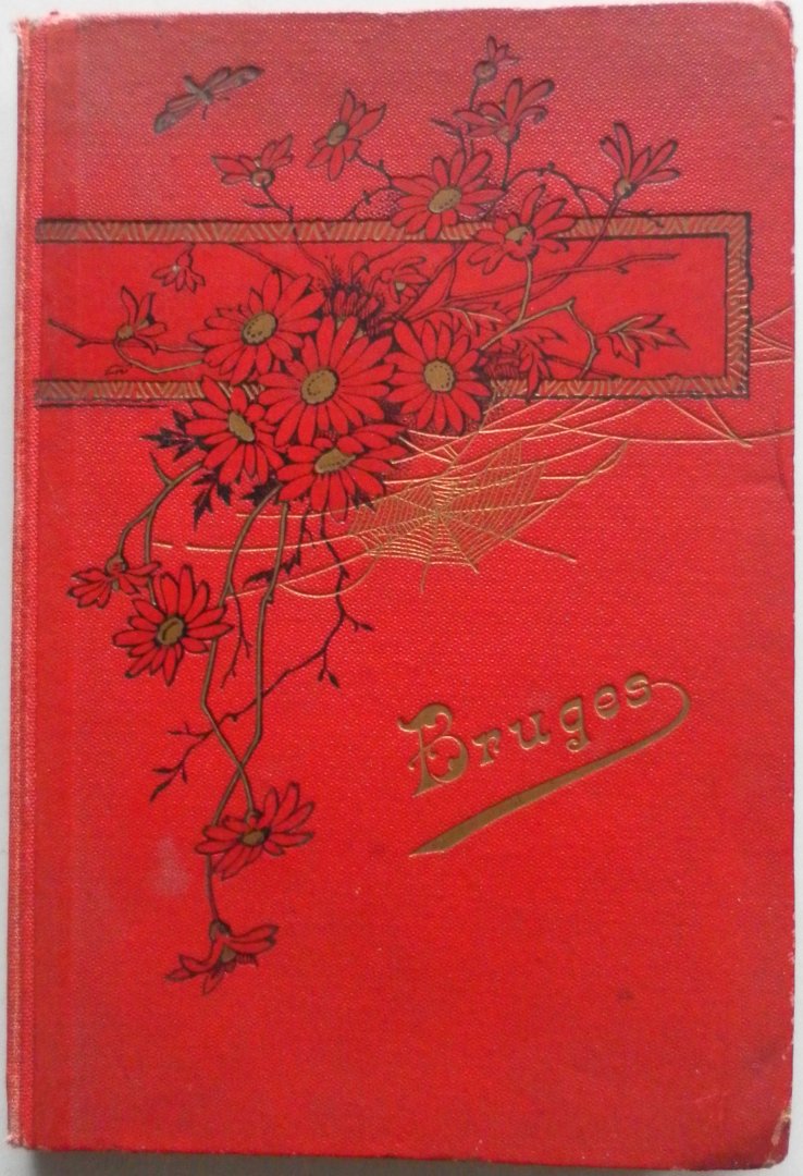 J.N.Br - Bruges fotoboek 12 foto's zwart wit hamonika gebonden 2 x onderbroken Op de foto's staan geen auto's wel paarden met rijtuigen