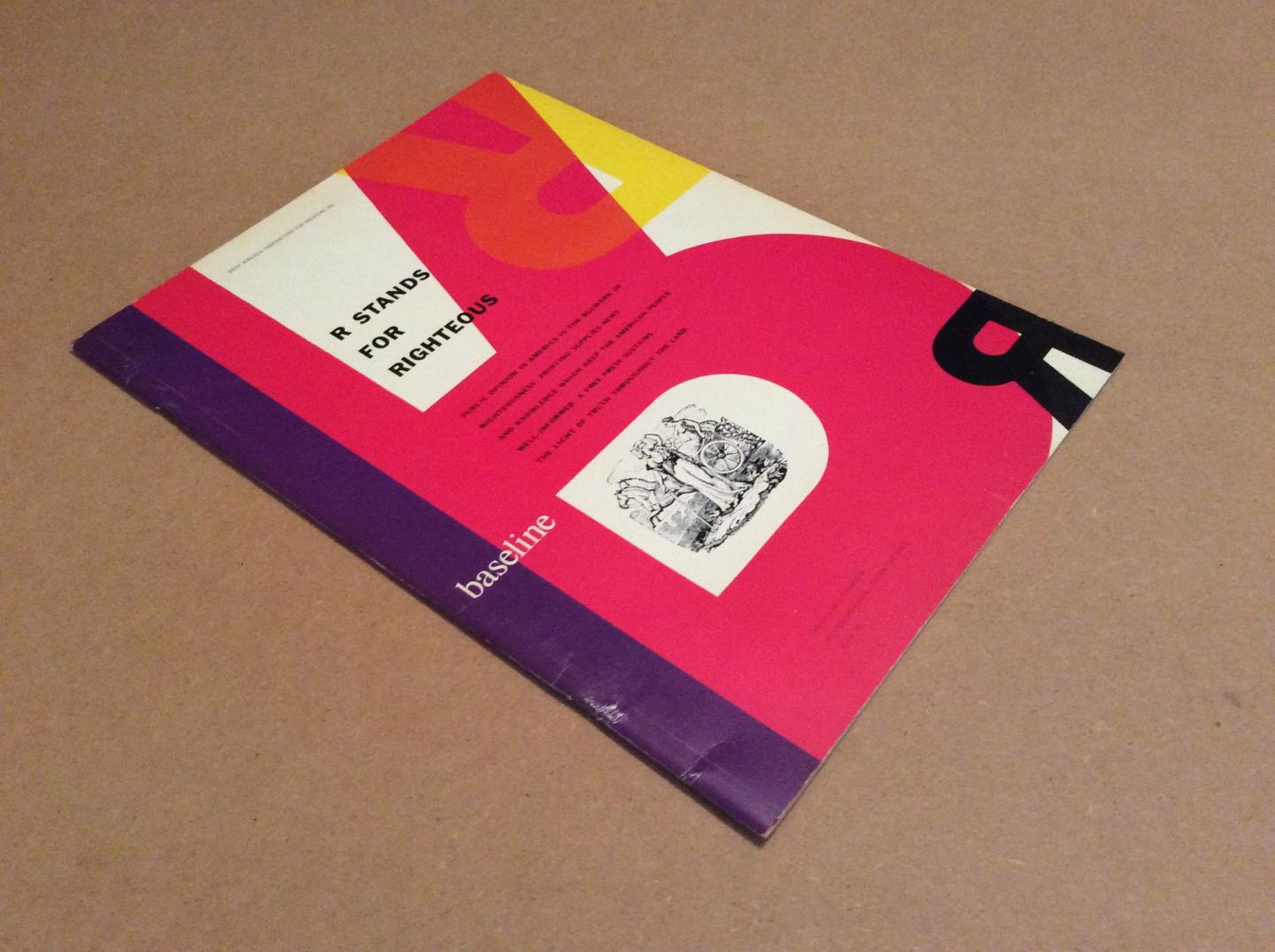 CAMPBELL, BOB EA. - Baseline - Bradbury Thompson Issue. Baseline International Typographics Journal