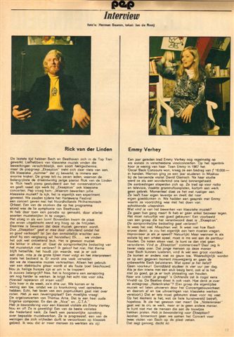Diverse tekenaars - PEP 1970 nr. 12, stripweekblad, 21 maart 1970 met o.a. DIVERSE STRIPS /RIK VAN DER LINDEN (EKSEPTION)/EMMY VERHEY (INTERVIEW, 1 p.)/SVV (ELFTALPOSTER , 2 p.)/COCCO BILL (COVER TEKENING), goede staat