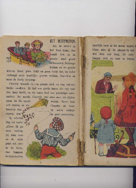  - Het Buitenleven - kinderboek van zes pagina`s met tekst en gekleurde platen