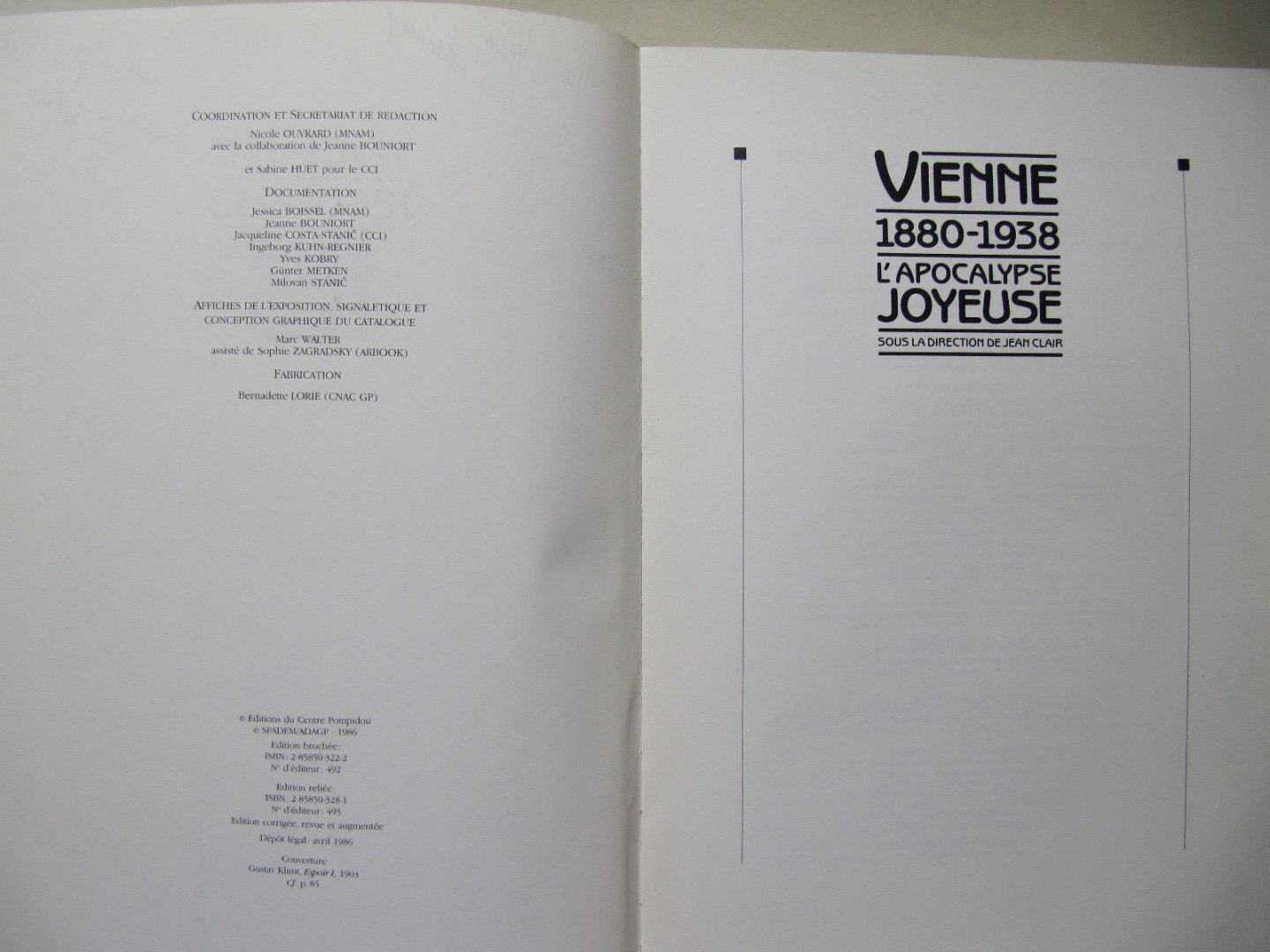 Jean Clair - Vienne 1880-1938; L'Acopalypse Joyeuse