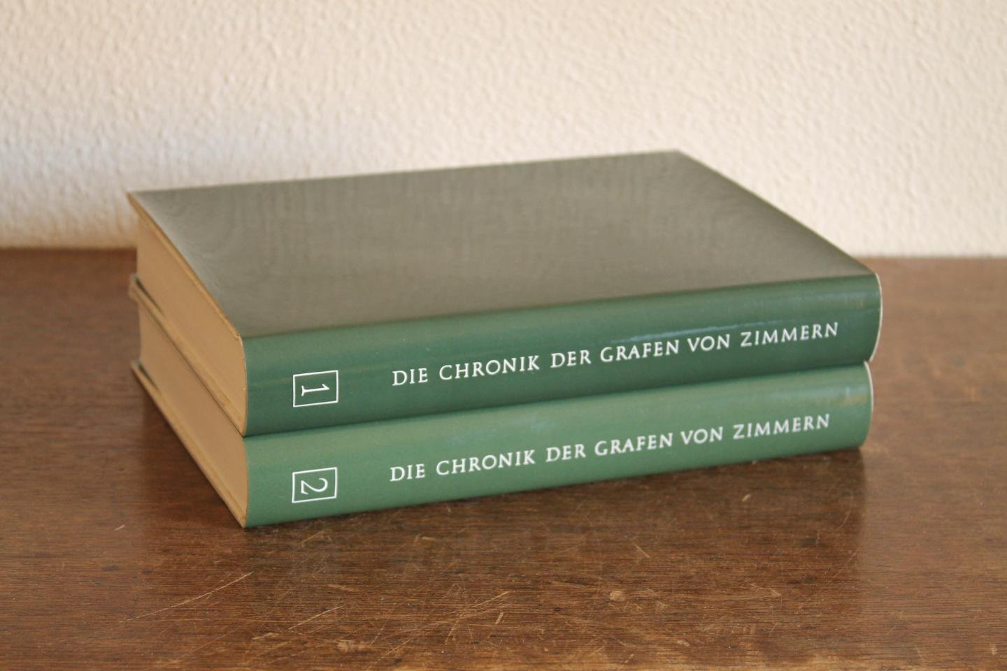 Decker-Hauff, Hansmartin / Seigel, Rudolf (Hrg.) - Die Chronik der Grafen von Zimmern. Handschriften 580 und 581 der Fürstlich Fürstenbergischen Hofbibliothek Donaueschingen. Band1 und 2 (von 3)