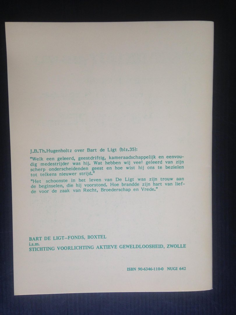 Noordegraaf,  H. - Bart de Ligt, In kontakt met tijdgenoten