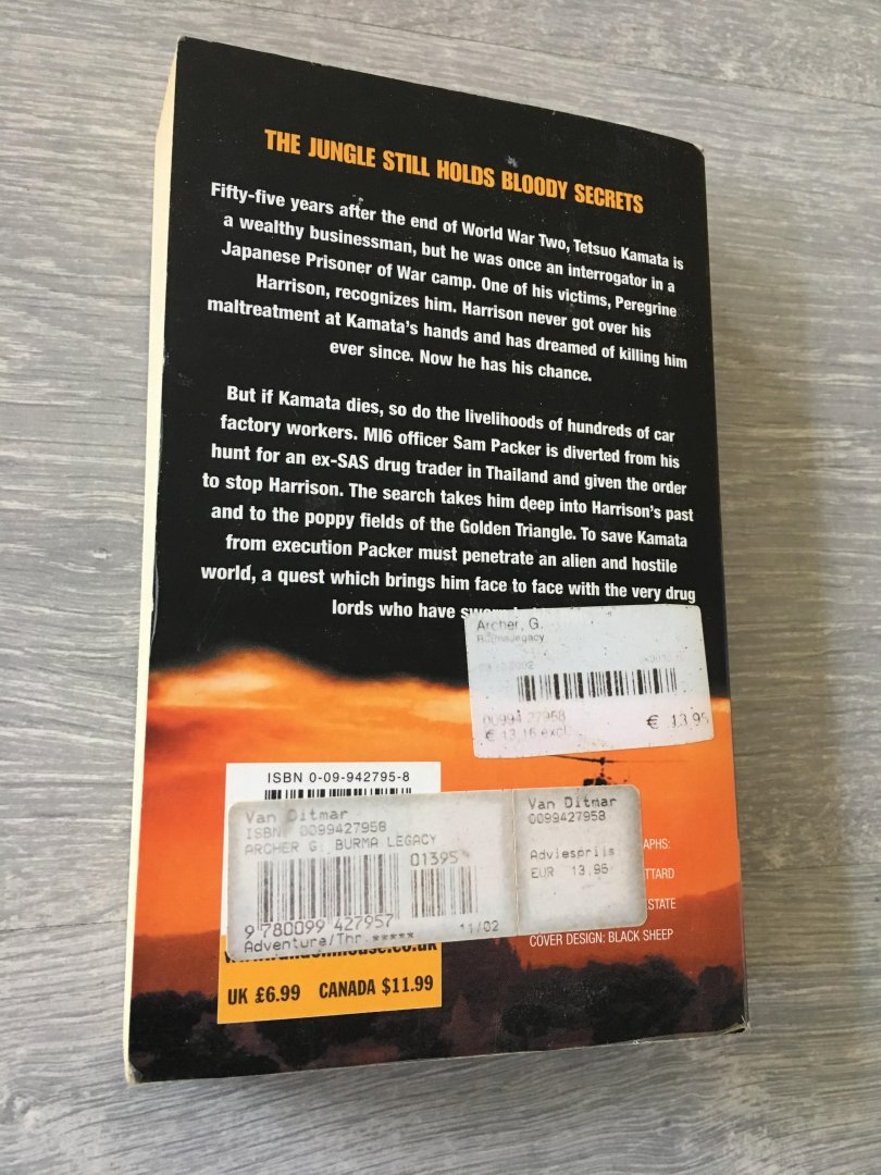 Archer, Geoffrey - Burma Legacy