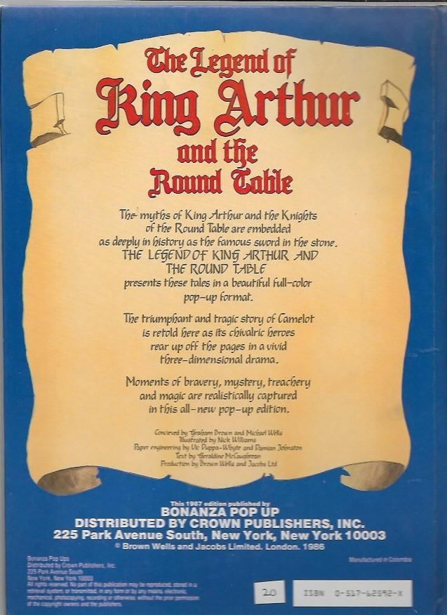 Brown, Graham / Michael Wells - The Legend of King Arthur and the Round Table / pop-up book