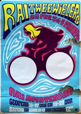 RAI TWEEWIELERS - Affiche voor de RAI voor Tweewielers (1968).