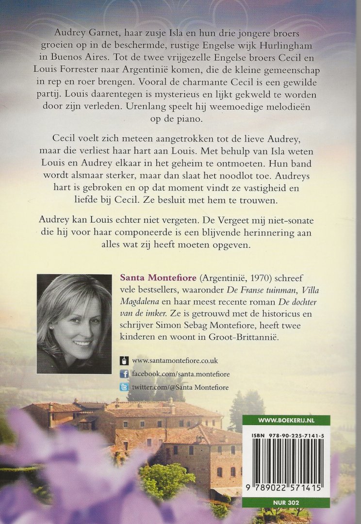 Montefiore, Santa, Vertaling Erica van Rijsewijk  Omslagontwerp Johannes Wiebel - Punchdesign Munich - De vergeet mij Niet-sonate