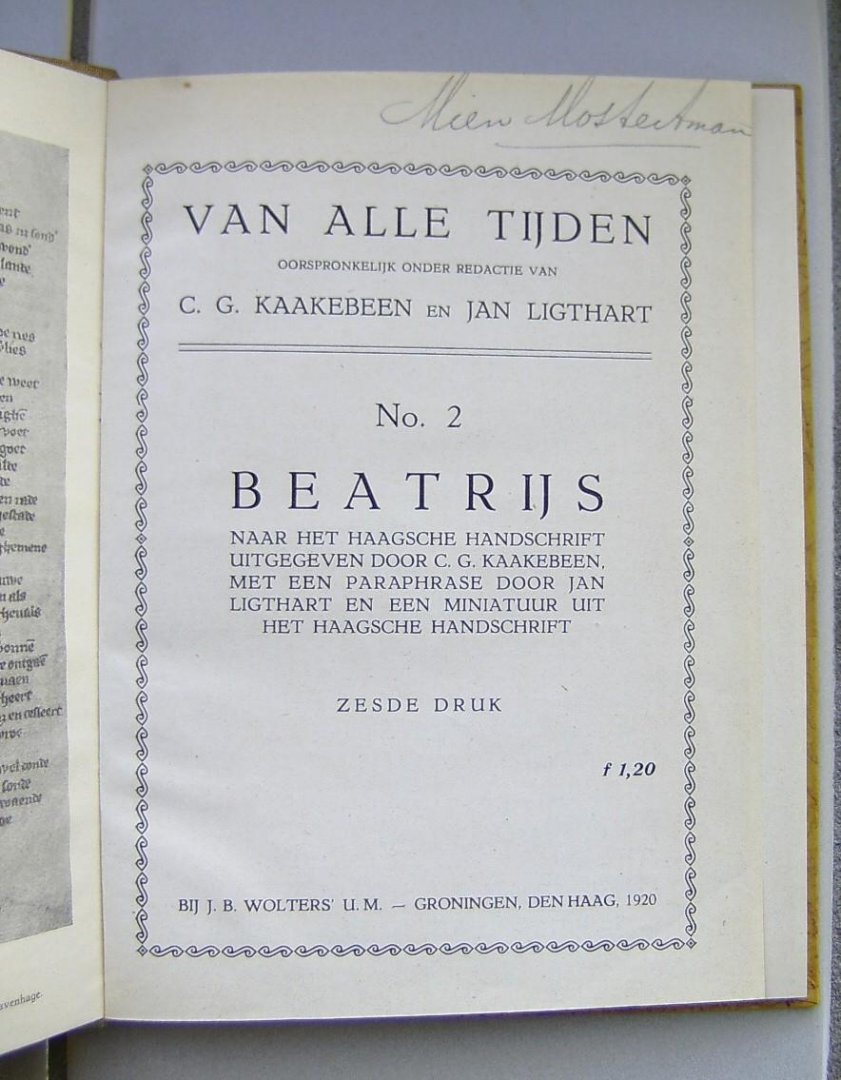 Kaakebeen, C.G. en Ligthart, Jan - Beatrijs no.2
