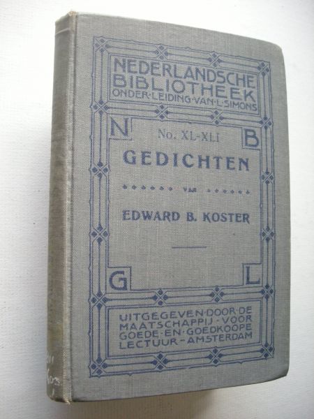 Koster, Edward B. - Gedichten - No.XL - XLI