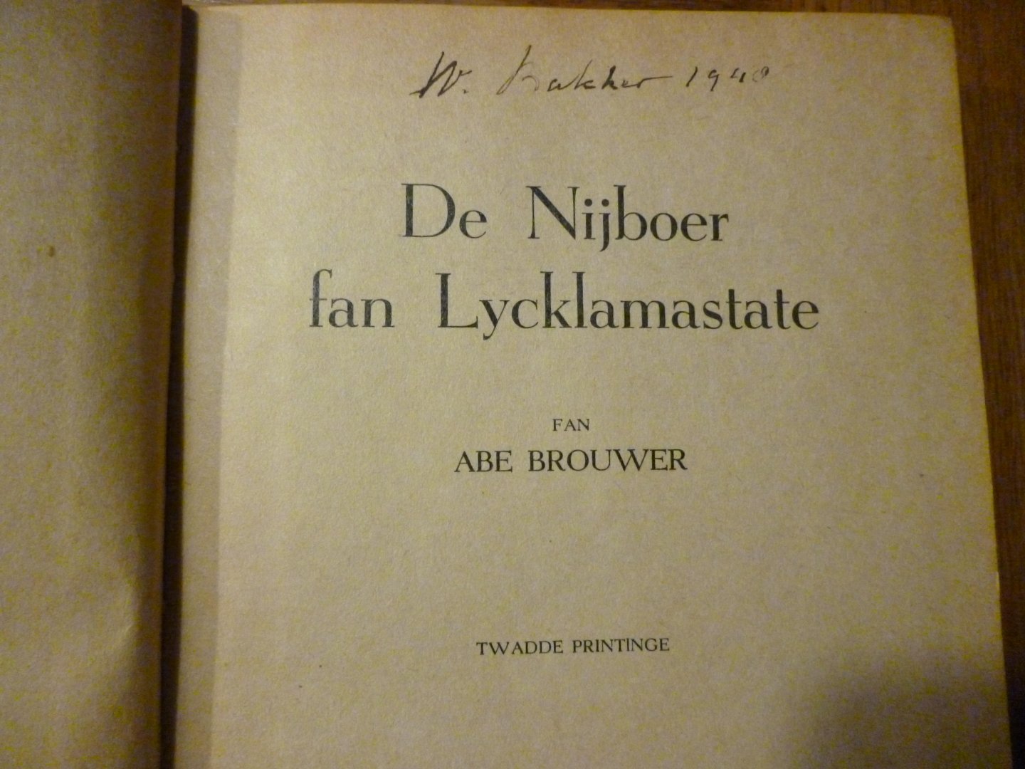 Brouwer Abe - de nijboer fan lycklamastate