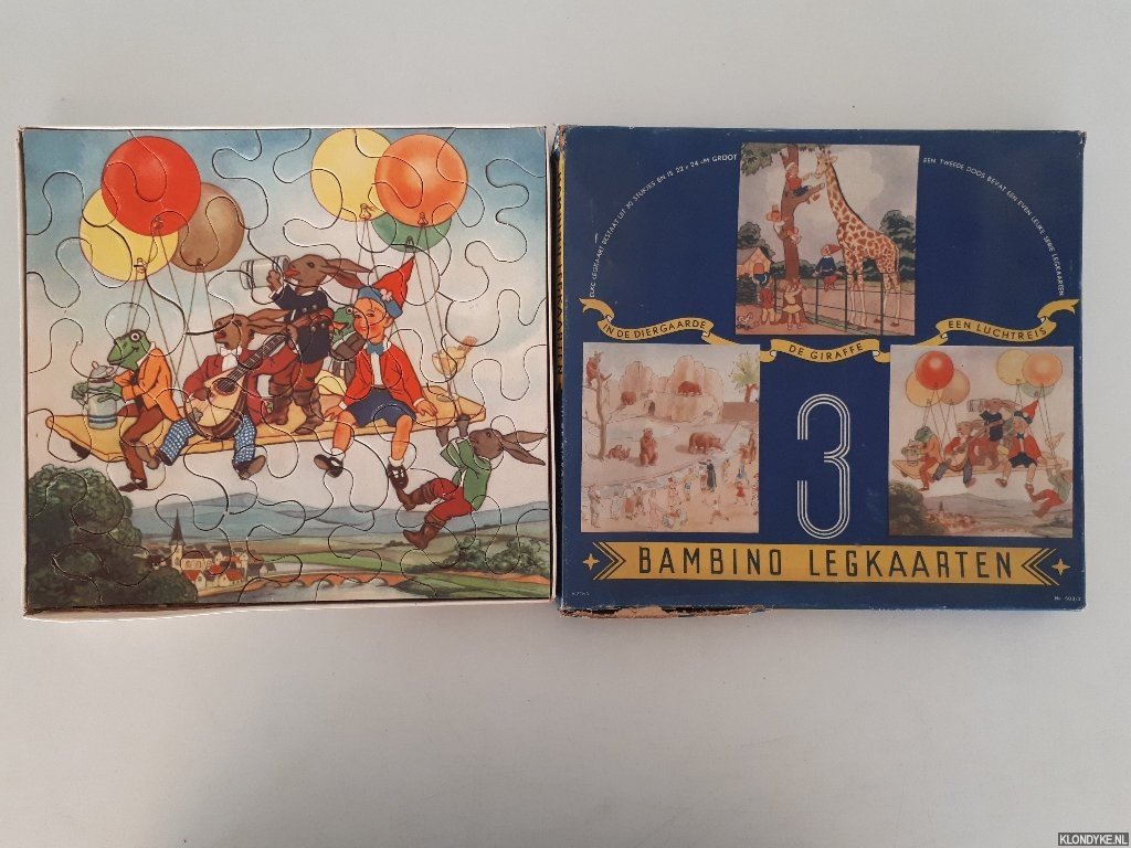 Diverse auteurs - 3 bambino legkaarten: In de diergaarde; De giraffe; Een luchtreis