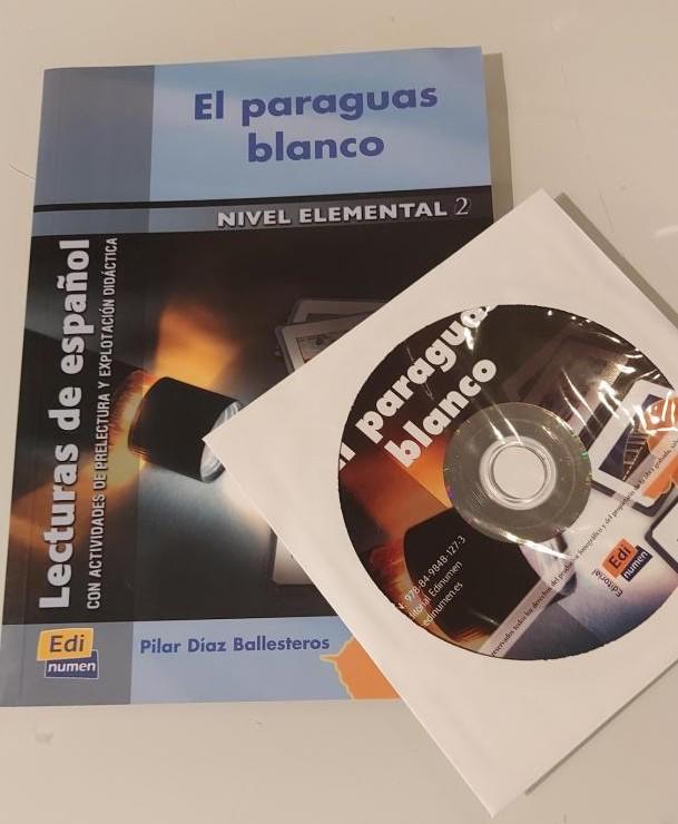 Ballesteros, Pilar Diaz - El paraguas blanco (nivel A2) boek + CD. Lecturas de Espanol.