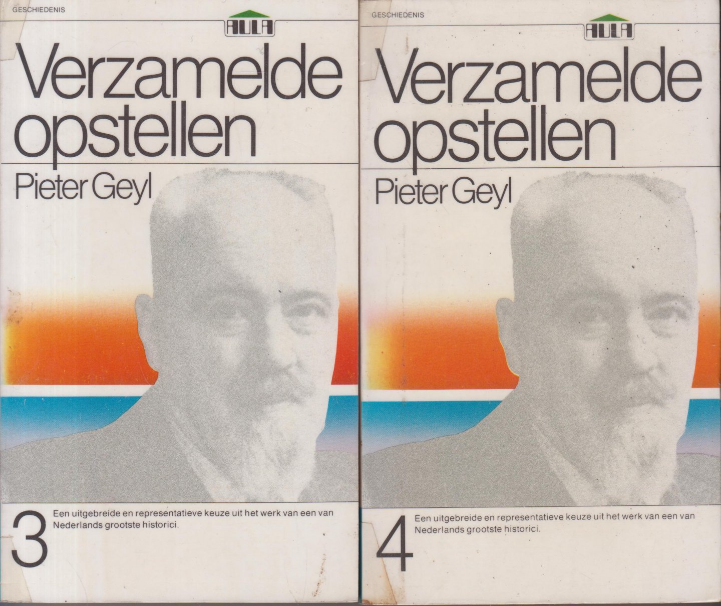 Geijl (Voor publicaties in Angelsaksische landen gebruikte Geijl de spelvariant Geyl - Dordrecht, 15 december 1887 - Utrecht, 31 december 1966), Pieter Catharinus Arie - Verzamelde opstellen. Deel 1 t.e.m 4 compleet - Een uitgebreide en representatieve keuze uit het werk van een van Nederlands grootste historici