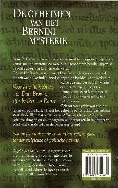 Cox, Simon .. Nederlandse  vertaling : door Theo van der Ster - De geheimen van het Bernini Mysterie