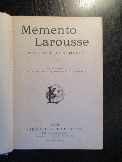  - Memento Larousse. 20 Ouvrages en un seul