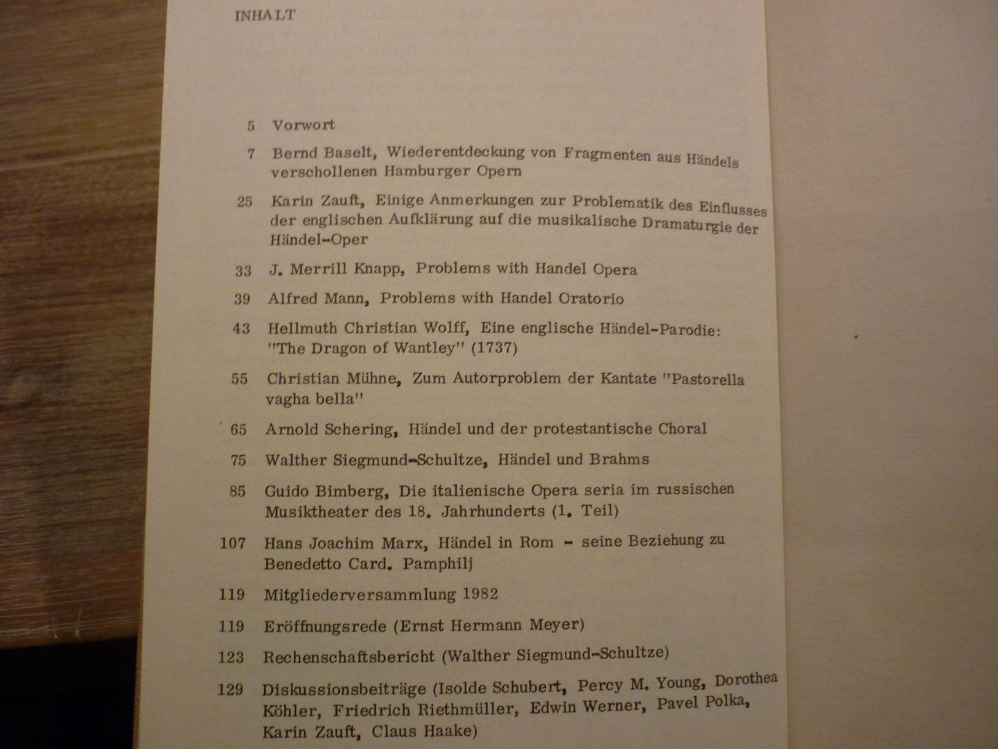 Händel; Georg Friedrich (1685–1759) - Jahrbuch 29. Jahrgang 1983; herausgegeben von der Georg Friedrich Handel-Gesellschaft