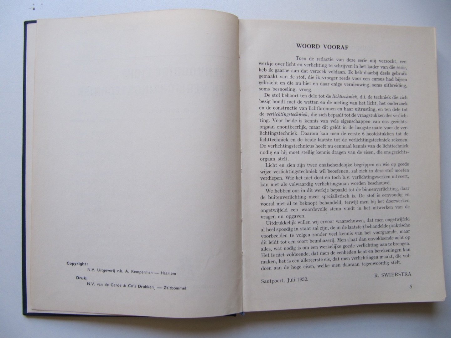 R. Swierstra - Eenvoudige licht- en verlichtingstechniek