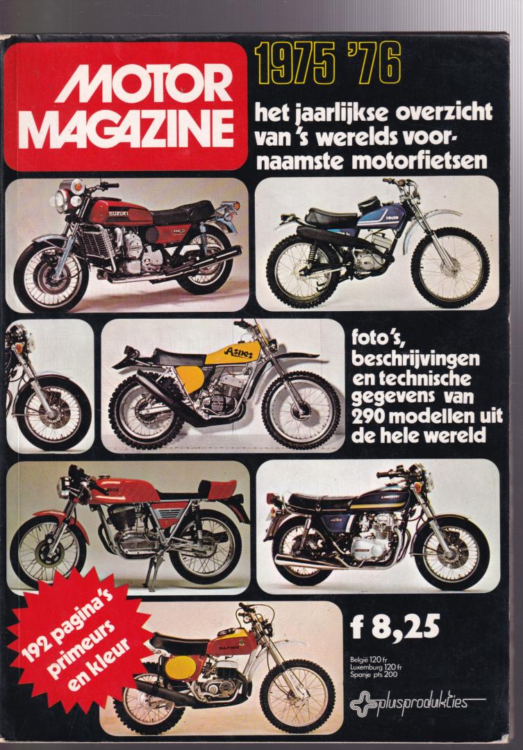 Motorteam (ds1279) - Motor Magazine 1974- '75, Motor Magazine 1975 '76, Motot Magazine1977 '78 (3 magazines)