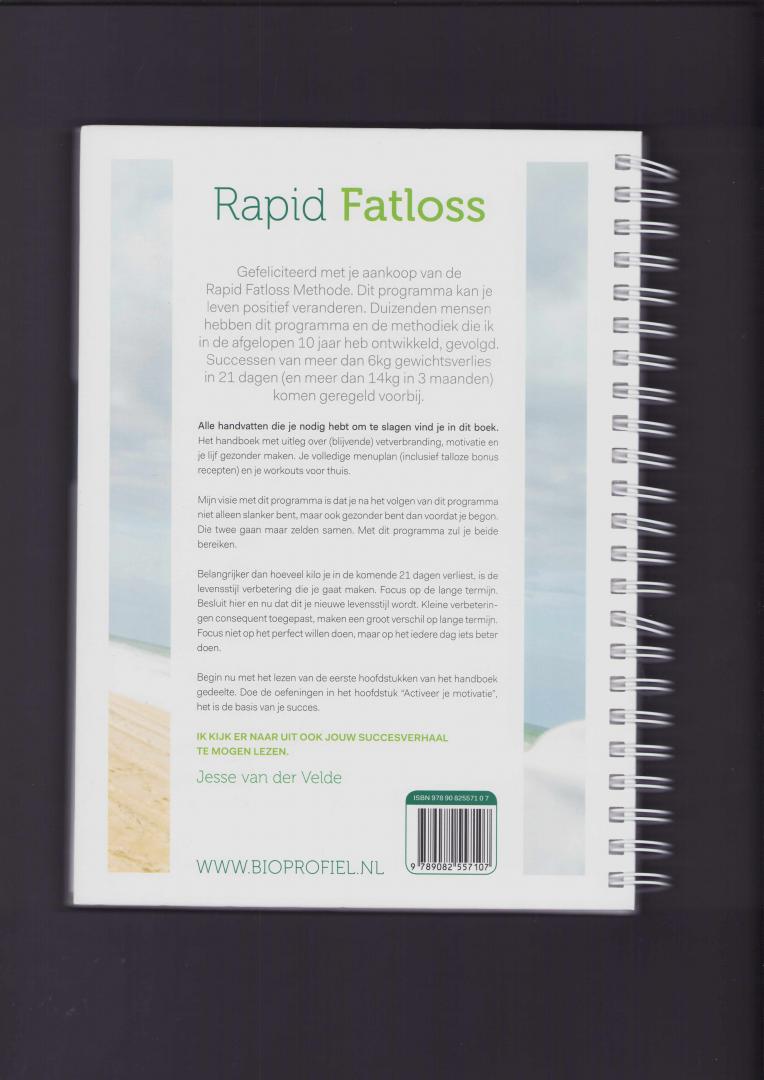 Jesse van der Velde - Rapid Fatloss Bioprofiel 21 dagen het complete programma