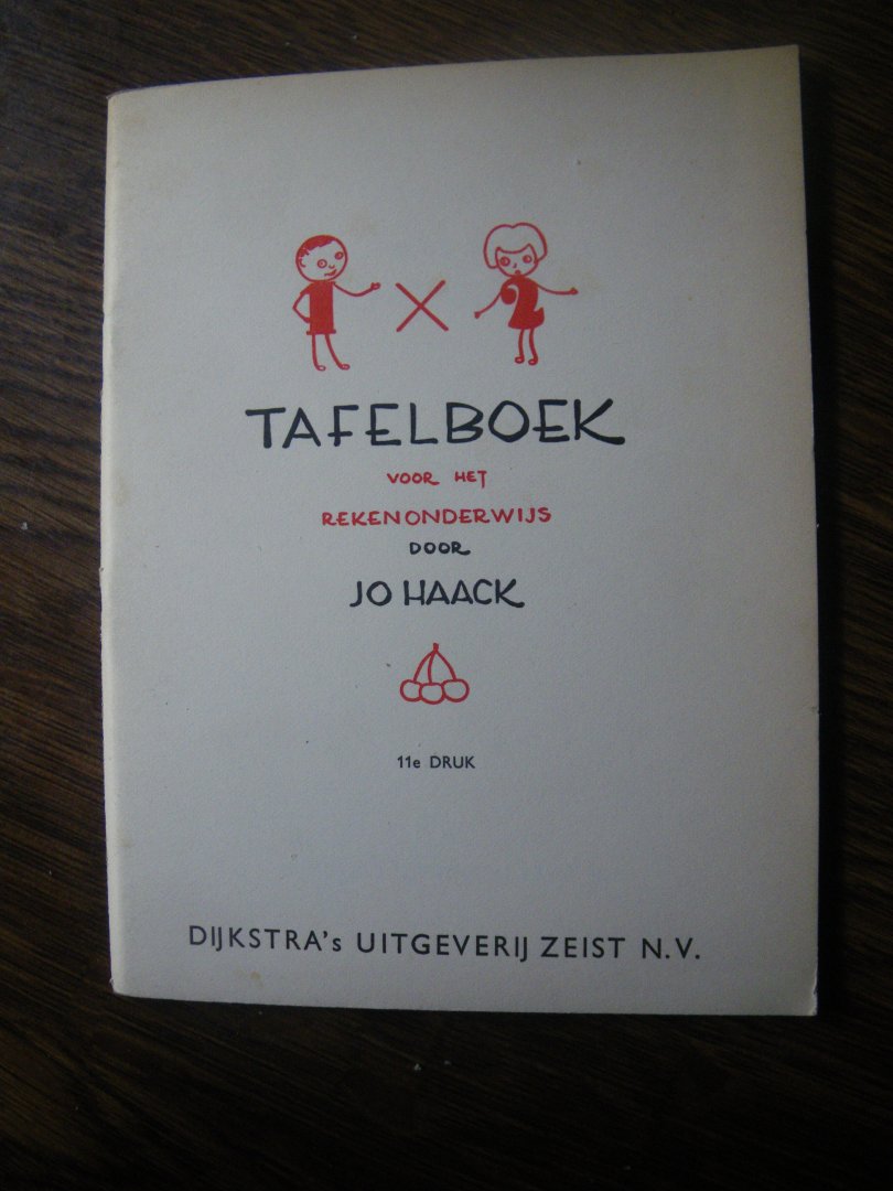 Haack, Jo - Tafelboek voor het rekenonderwijs
