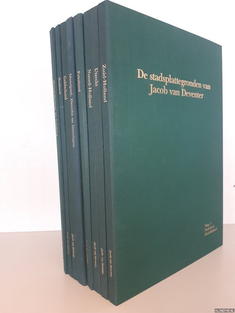 Koeman, C. & J.C. Visser - De stadsplattegronden van Jacob van Deventer (8 delen)