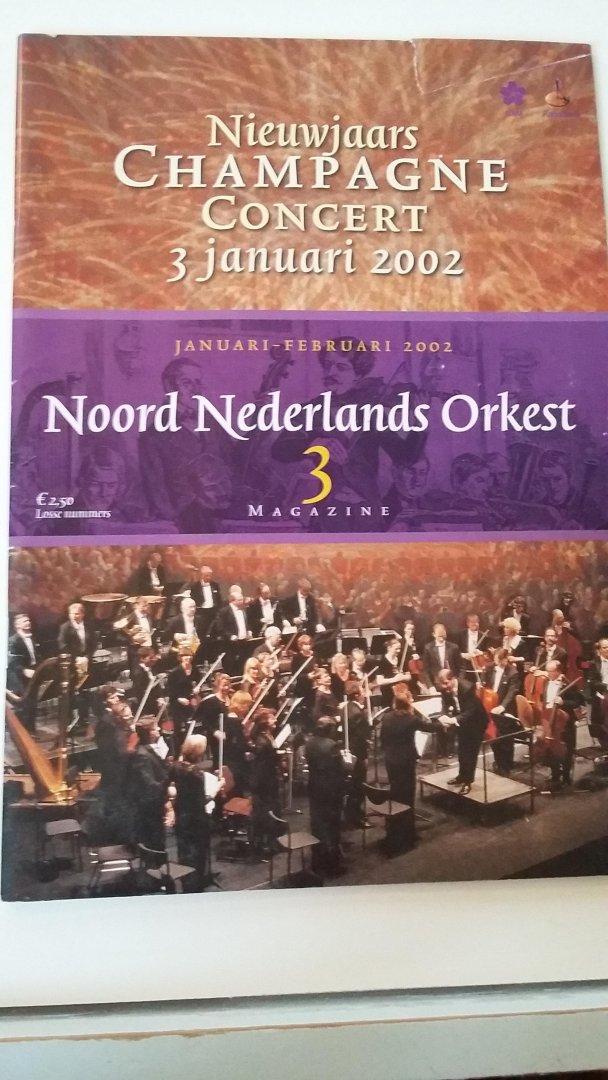Vierkant, Jan Geert - Nieuwjaars Champagne Concert 3 januari 2002 - Noord Nederlands Orkest Magazine 3 - januari-februari 2002