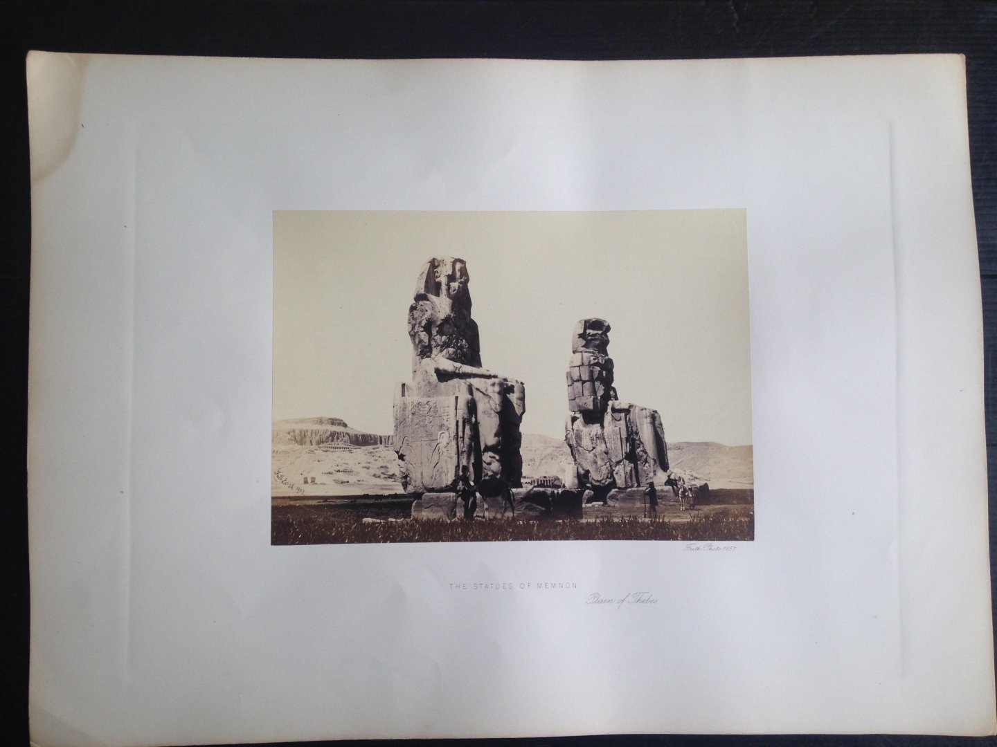 Frith, Francis - The Statues of Memnon, Plain of Thebes, Series Egypt and Palestine