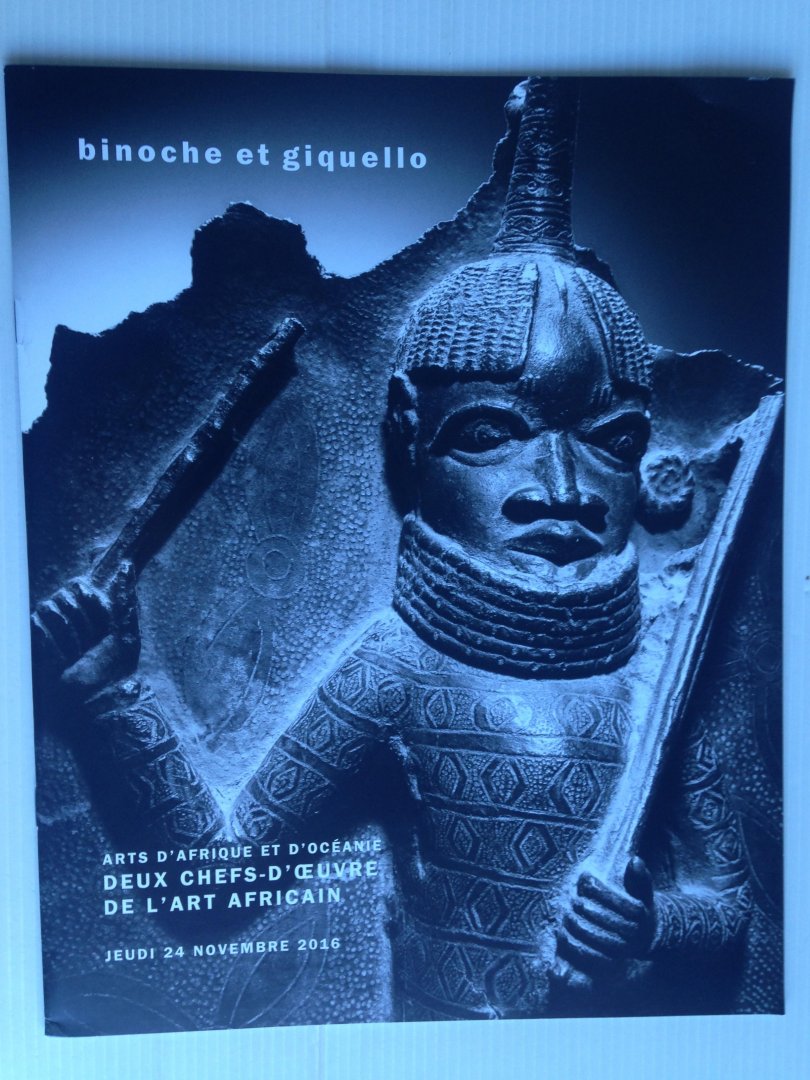 Catalogus Binoche et Giquello - Deux Chefs-d’Oeuvre de l’Art African