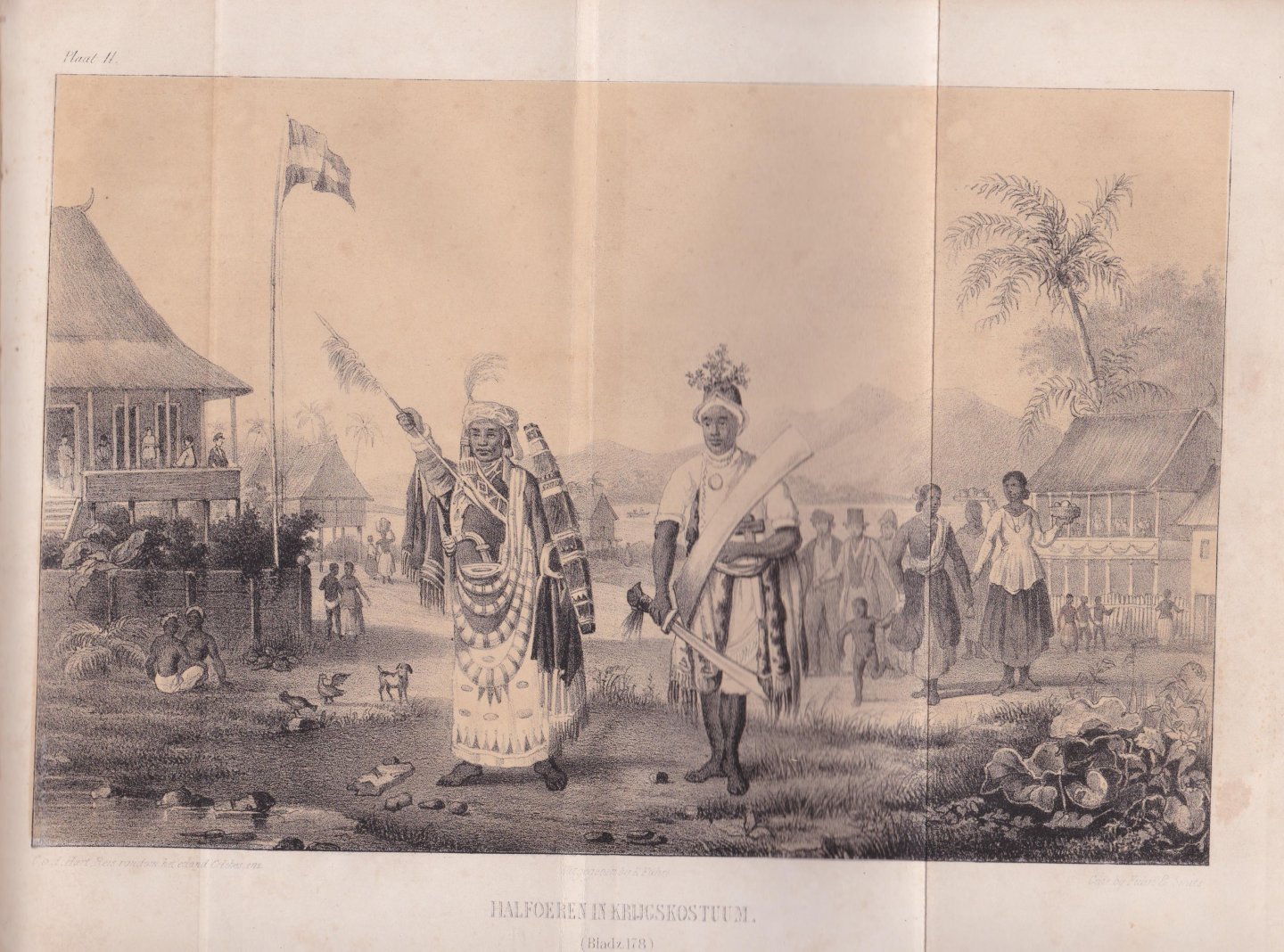 Hart, C. van der - Reize rondom het eiland Celebes en naar eenige der Moluksche eilanden. Gedaan in den jare 1850, door Z.M. schepen van oorlog Argo en Bromo onder bevel van C. van der Hart. Met platen en kaarten.