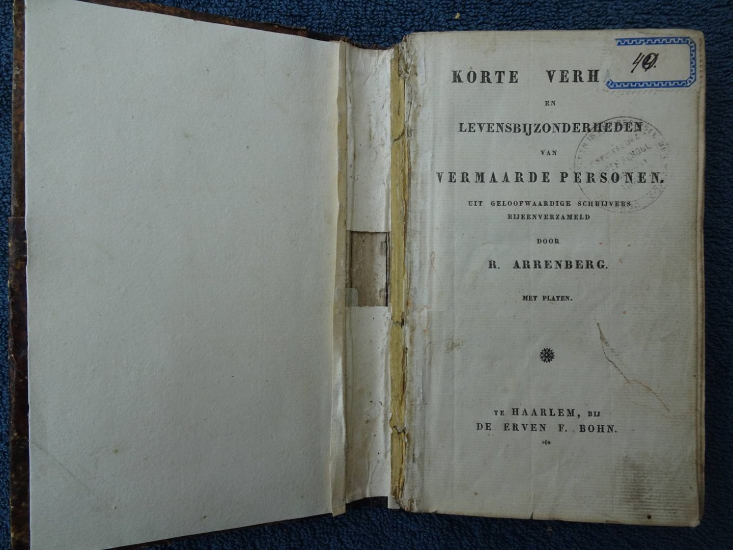 Arrenberg, R.. - Korte verhalen en levensbijzonderheden van vermaarde personen, uit geloofwaardige schrijvers bijeenverzameld.