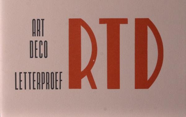  - Art deco letterproef