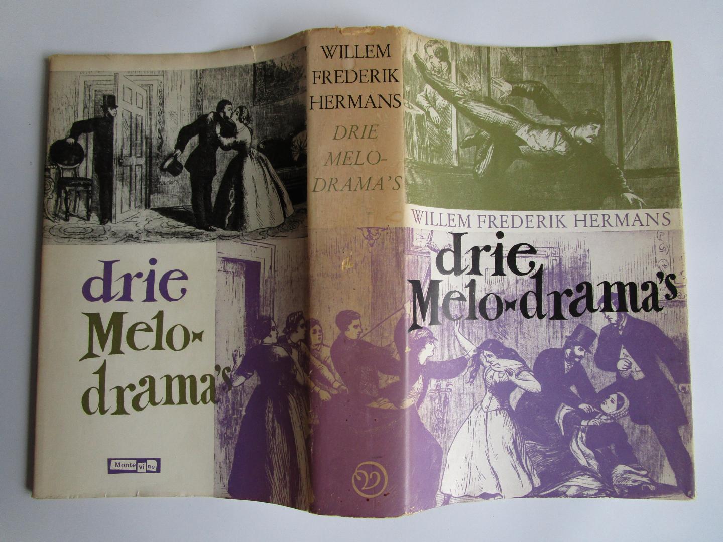Hermans, Willem Frederik - Drie melo-drama's  - resp. Conserve; De Leproos van Molokai en Hermans is hier geweest -