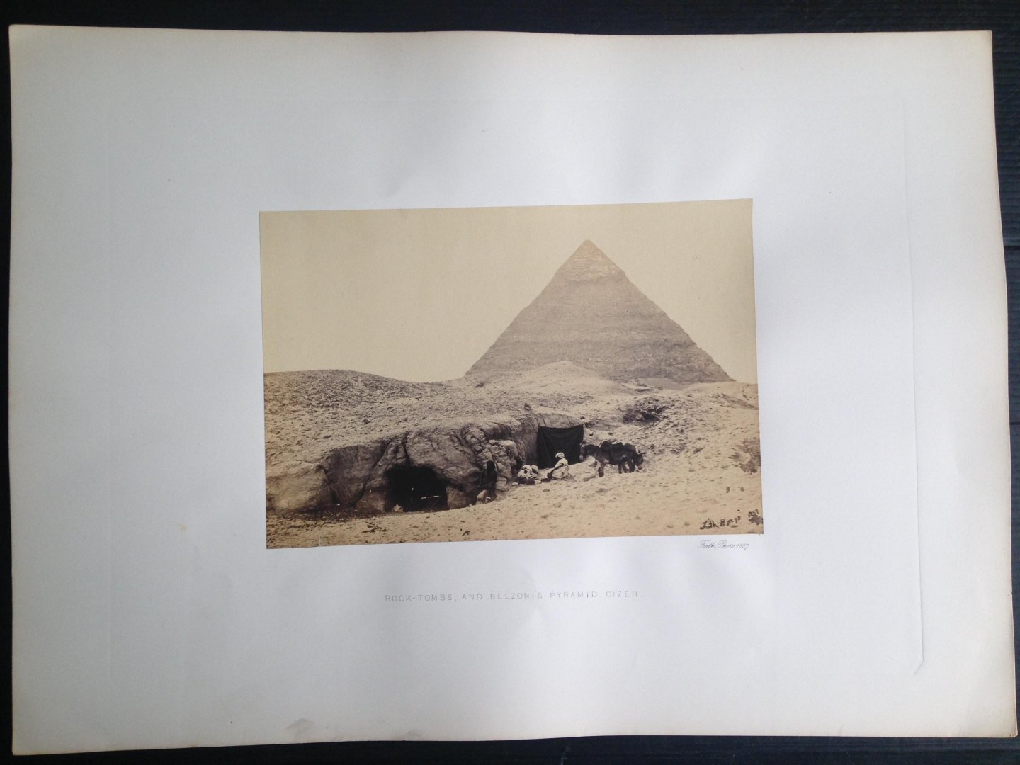 Frith, Francis - Rock-Tombs and Belzoni’s Pyramid, Gizeh, Series Egypt and Palestine
